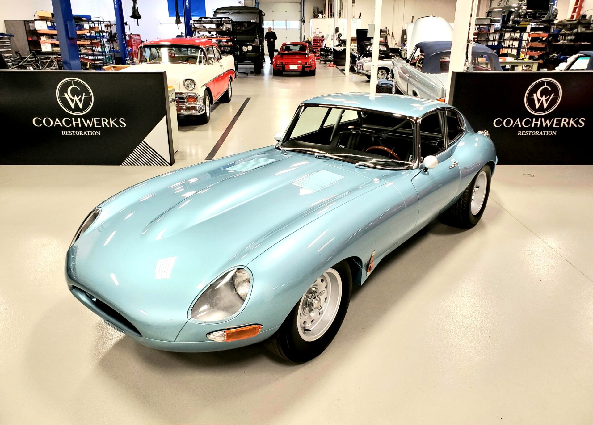 Coachwerks Restoration Victoria, BC 1968 Jaguar E-type Lemans Tribute